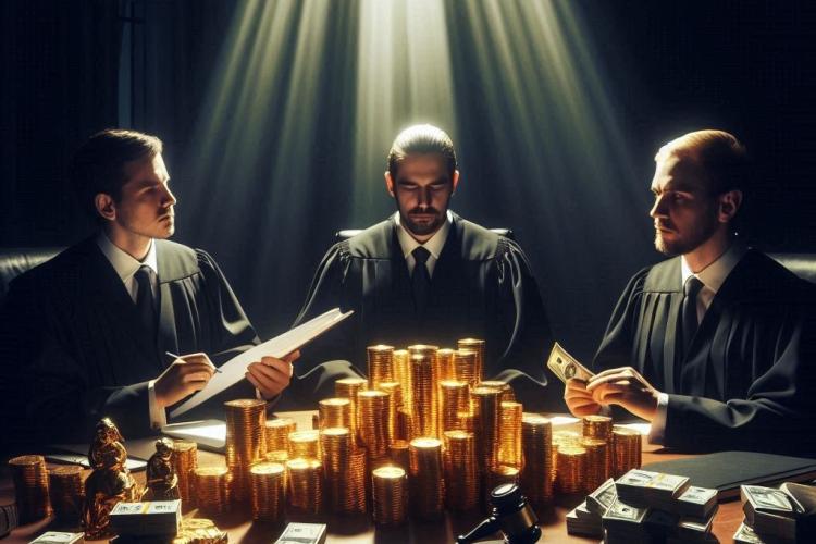 [ID] Tiga Hakim Bagi Duit Sogokan