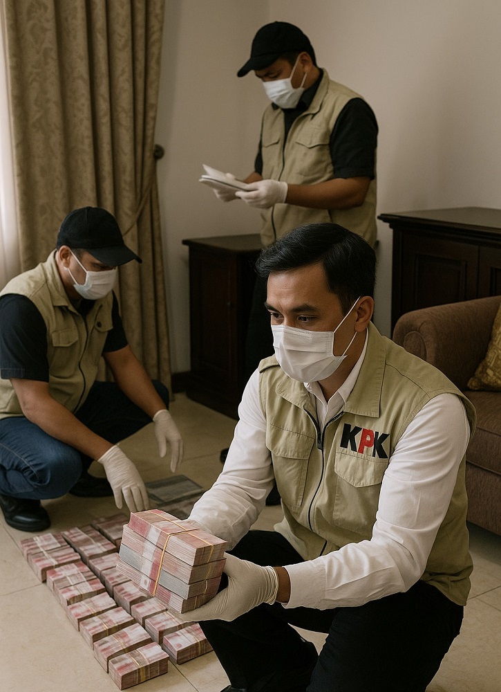 [ID] Rumah TOP Ginting Digeledah Ditemukan Rp. 2,8 Miliar