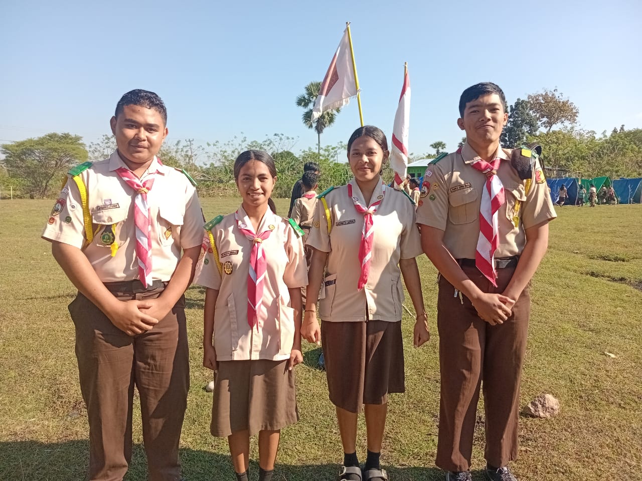 [ID] Pramuka SMA Negeri 2 Kefamenanu Gelar Penerimaan Tamu Ambalan di Bumi Perkemahan Naen