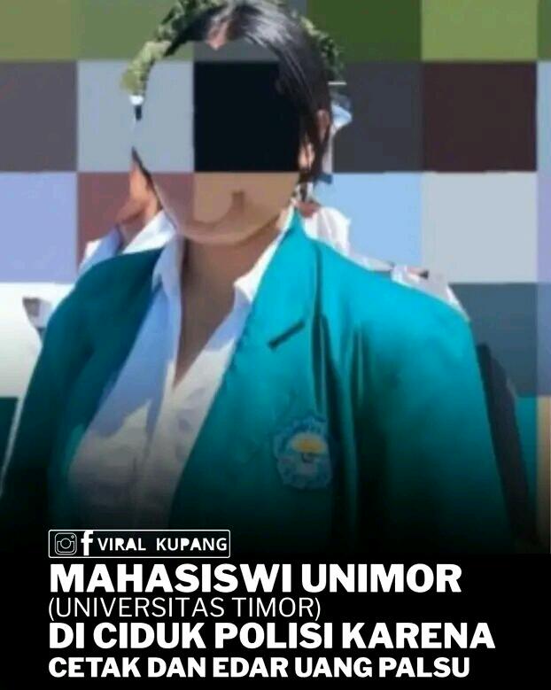[ID] Mahasiswi Unimor Ditetapkan Tersangka Kasus Uang Palsu di Kefamenanu, Polisi Sita Printer dan Lembaran Rupiah Palsu