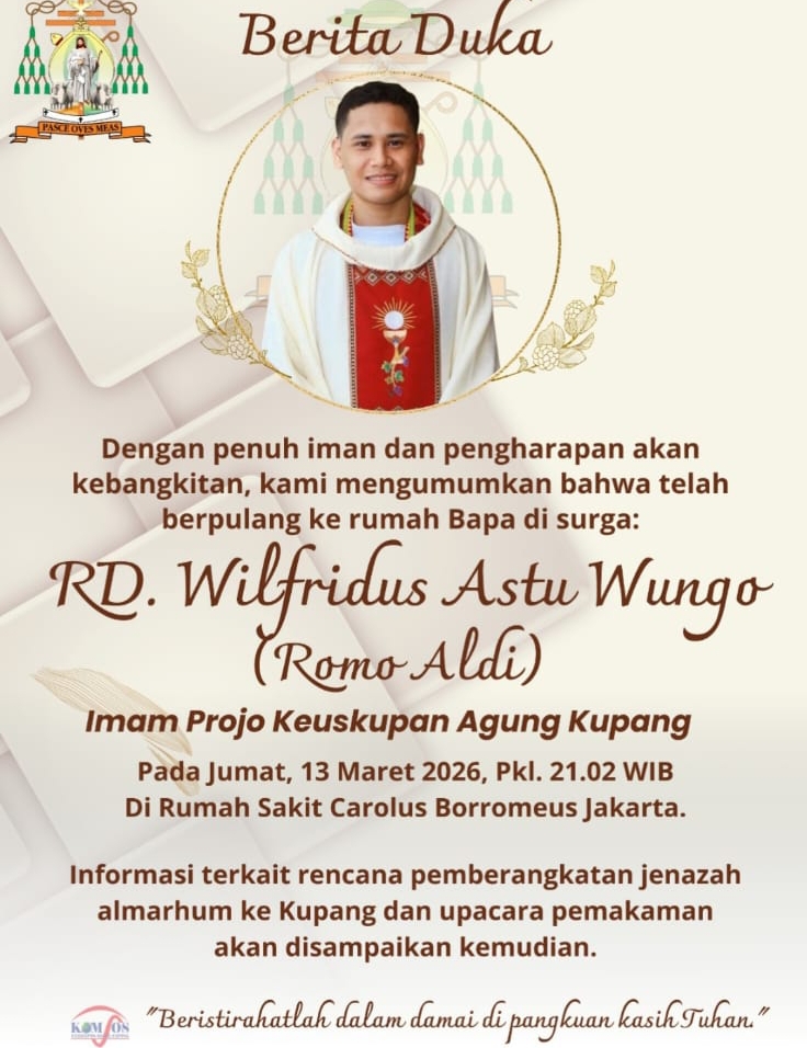[ID] Imam Muda Keuskupan Agung Kupang Berpulang: Umat Katolik NTT Berduka atas Wafatnya Romo Aldi