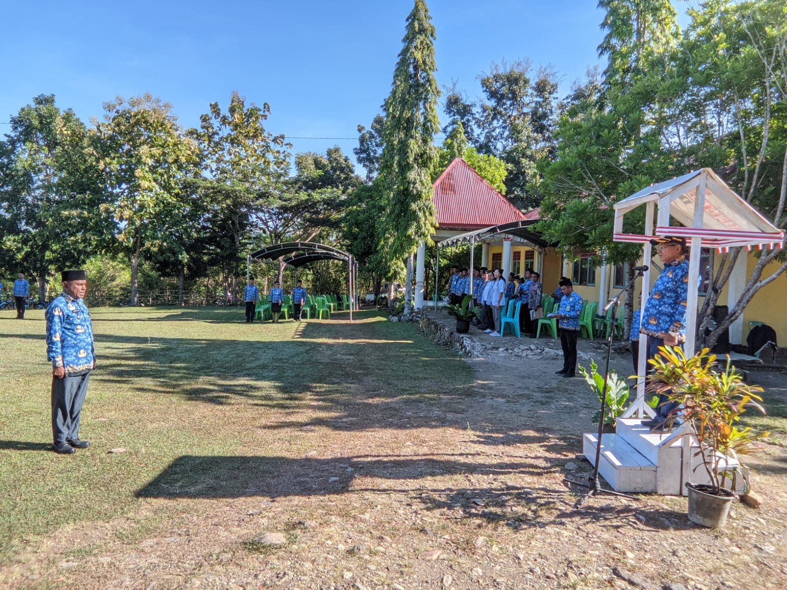 Wabup TTU Tekankan Disiplin ASN dan Gerakan Menanam Pohon dalam Upacara Kesadaran di Biboki Tanpah