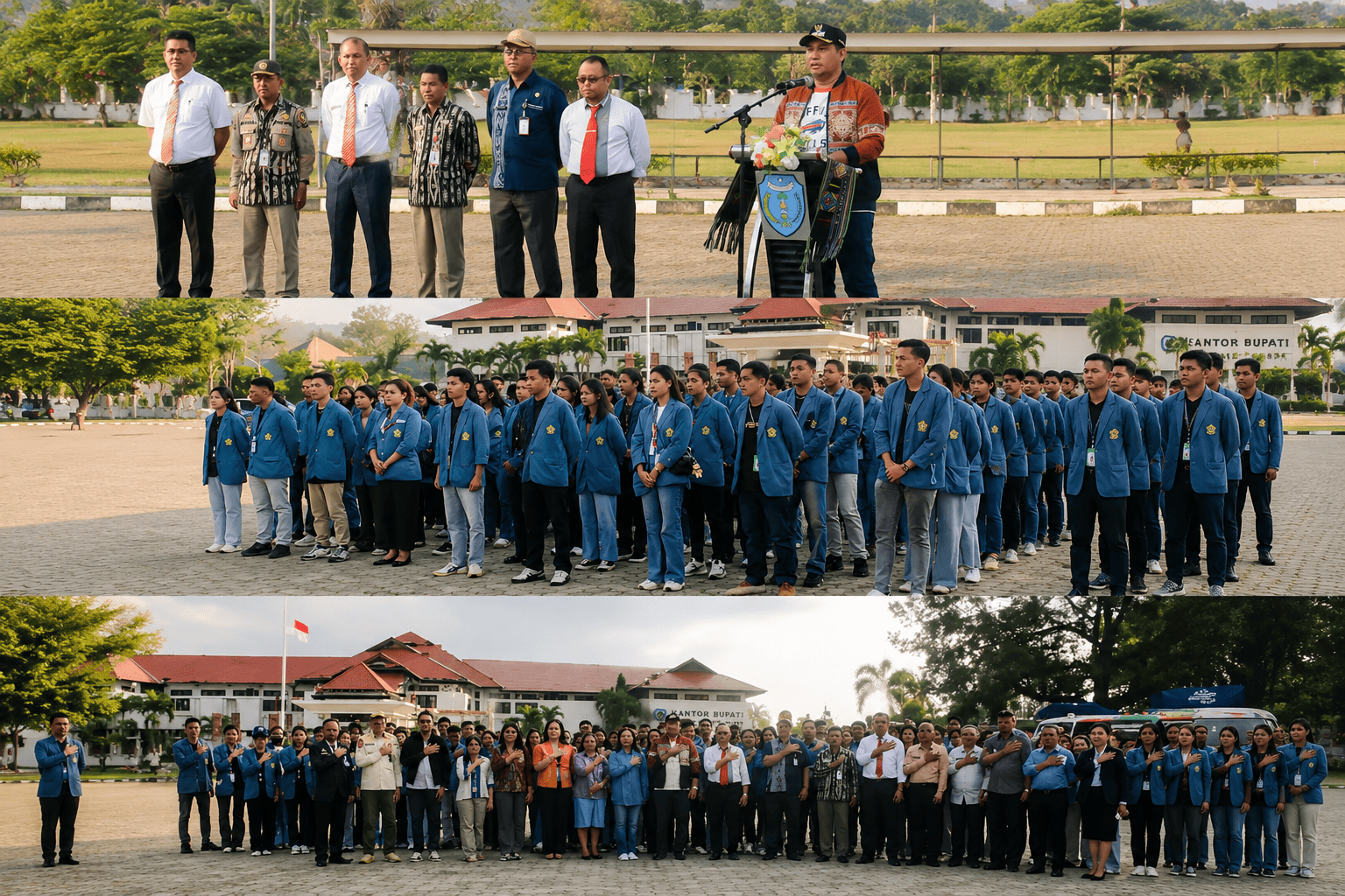 Diterima Bupati Falent Kebo, 251 Mahasiswa Unwira Kupang Siap Mengabdi di 17 Desa TTU