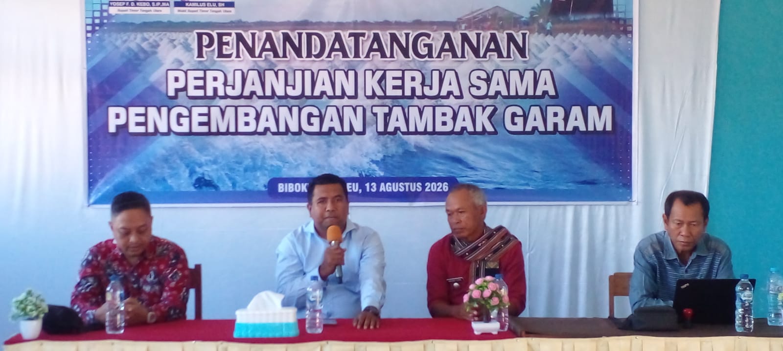 Bupati TTU Falent Kebo Apresiasi Sinergi PT Blue Ocean Salt dan Pemilik Lahan Wujudkan Pengembangan Tambak Garam