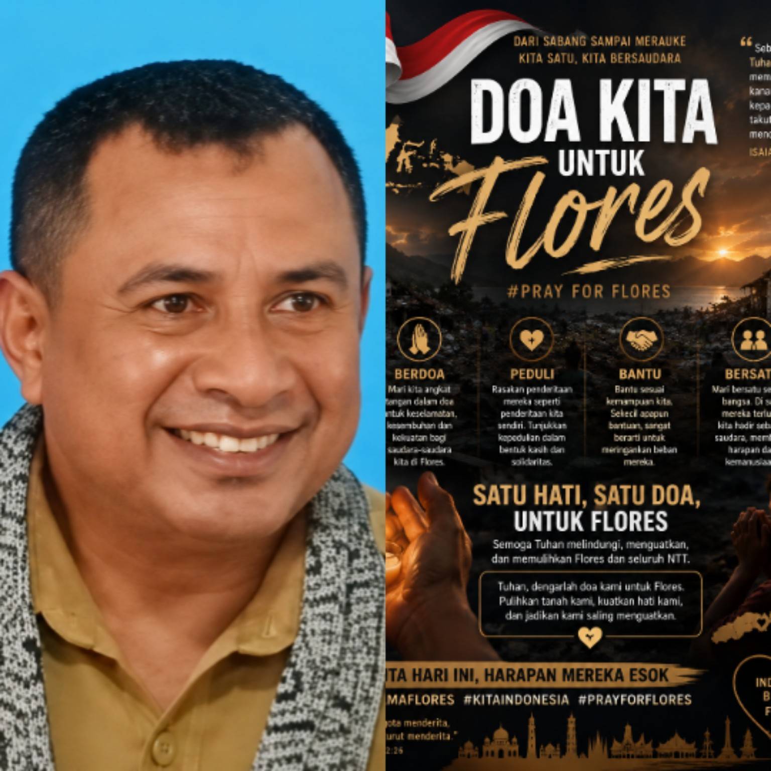 [ID] Di Tengah Sorak-Sorai Pentas Seni, Camat Insana Serukan Doa untuk Flores yang Berduka